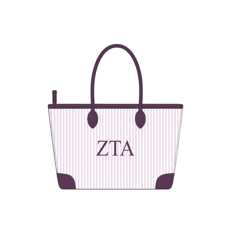 H3G-1798 - Clemson University - Zeta Tau Alpha Tote Bag