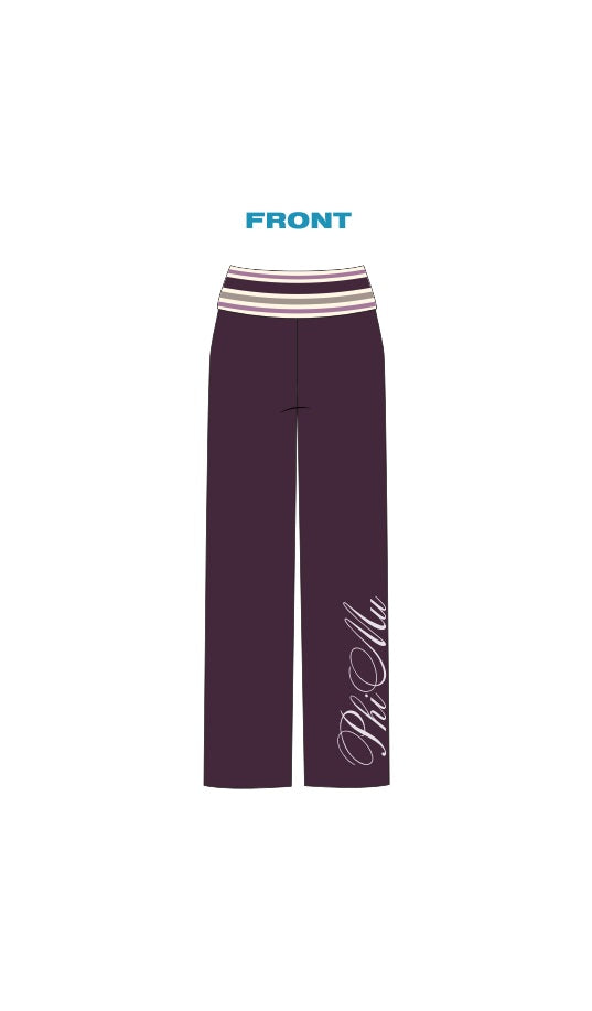 H3G-2036 - Florida International University - Phi Mu Fold Over Pants