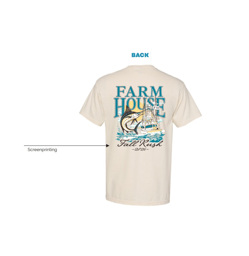 H3G-2031 - Illinois State University - FarmHouse Shirt (Ivory)
