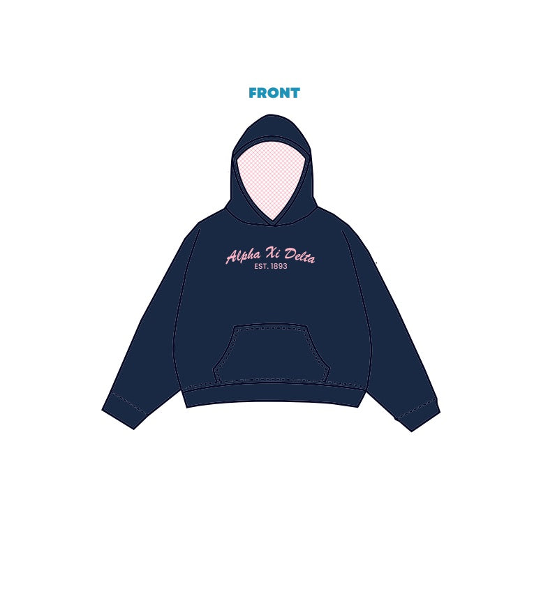 H3G-2122 - University of Wisconsin-Madison - Alpha Xi Delta Hoodie