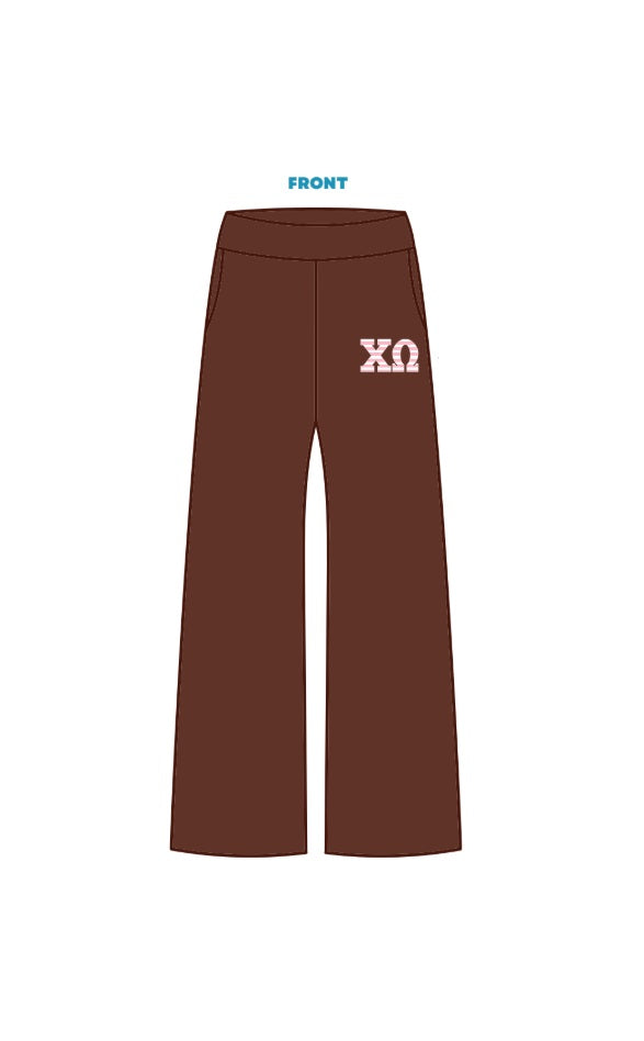 H3G-2258 - Presley Lyon - Southern Methodist University - Chi Omega Wide Leg Sweatpants