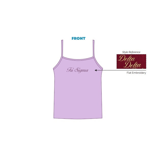 H3G-2339 - University of Pittsburgh - Sigma Sigma Sigma Strappy Tank