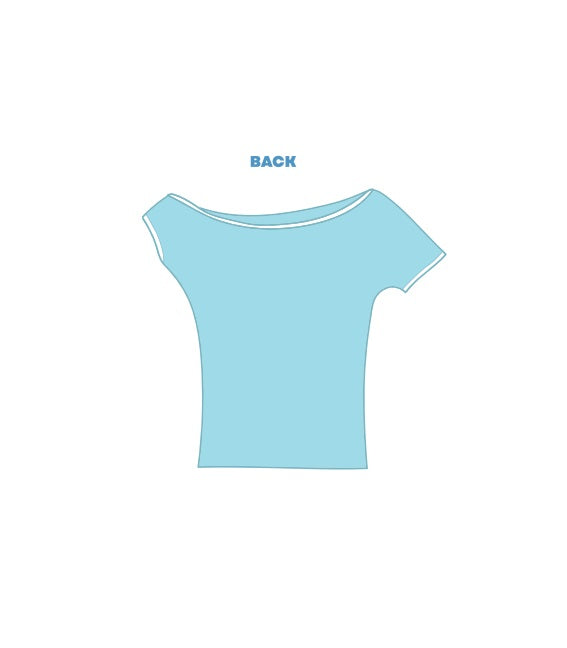 H3G-2344  - University of Iowa - Delta Delta Delta Off Shoulder Tee