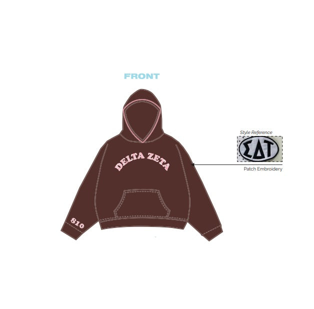 H3G-2363 - Central Michigan University - Delta Zeta Hoodie