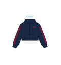 H3G-2365 - Sacred Heart University - Phi Sigma Sigma Cropped Zip Up Hoodie