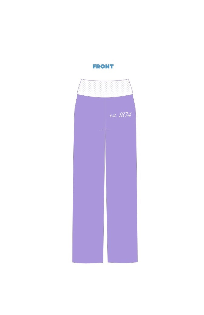 H3G-2380 - Illinois Wesleyan University - Sigma Kappa Fold Over Pants
