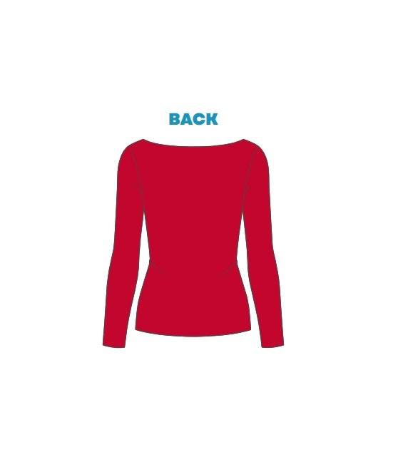 H3G-2404 - Miami University - Miami Ice Skating Club Boat Neck Long Sleeve