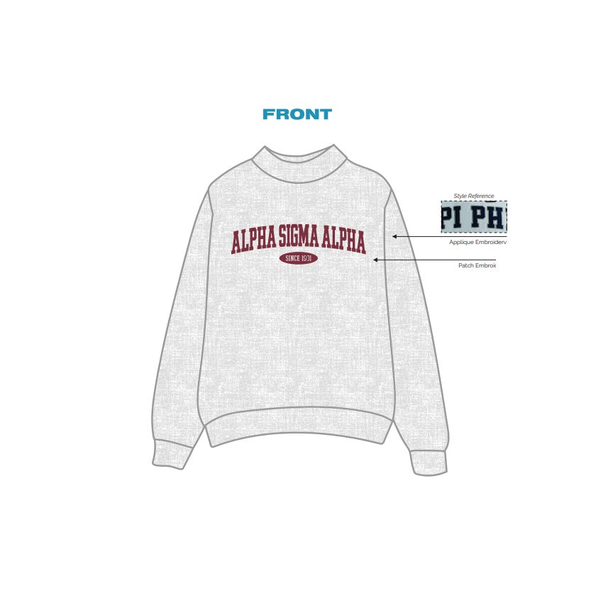 H3G-2608 - Missouri State University - Alpha Sigma Alpha Mockneck