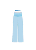 H3G-2629 - Saint Joseph's University - Phi Sigma Sigma Fold-Over Wide Leg Pants
