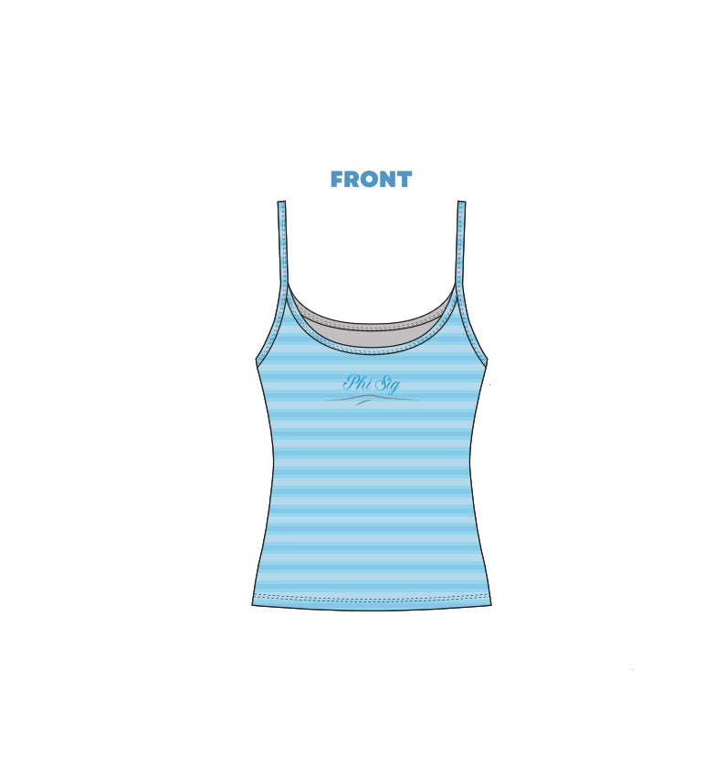 H3G-2629 - Saint Joseph's University - Phi Sigma Sigma STRAPPY TANK