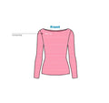 H3G-2633 - Western Kentucky University - Delta Zeta Boat Neck Long Sleeve (PINK)