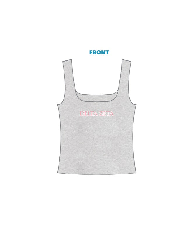 H3G-2633 - Western Kentucky University - Delta Zeta Square Neck Tank