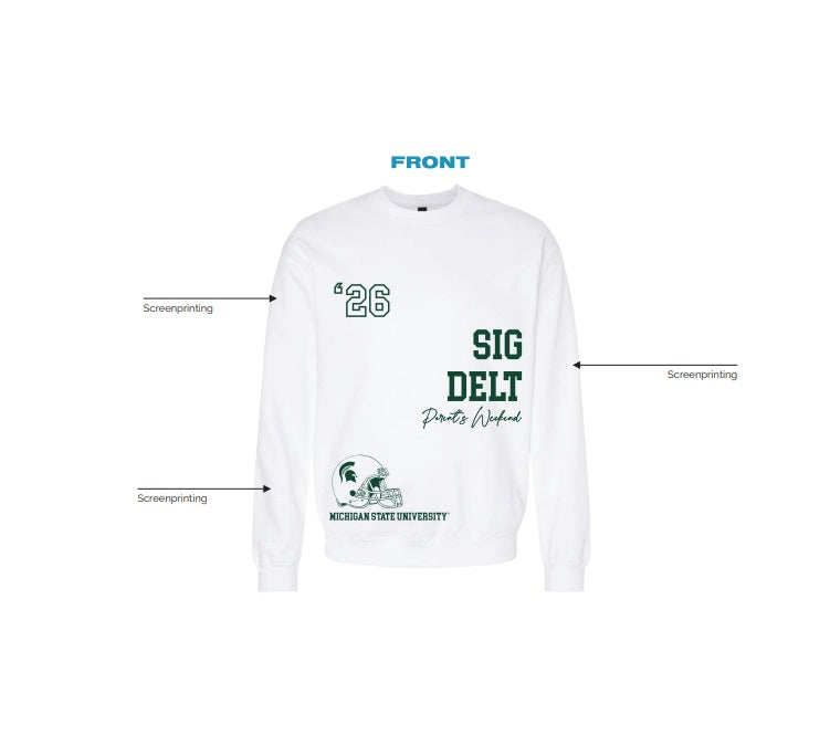 H3G-2681 - Michigan State University - Sigma Delta Tau CREWNECK