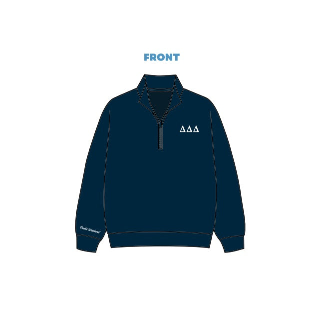 H3G-2688 - University of Iowa - Delta Delta Delta Quarter Zip