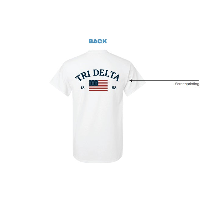H3G-2688 - University of Iowa - Delta Delta Delta Tshirt