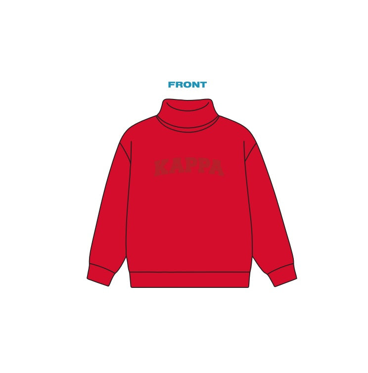 H3G-2738 - Dartmouth College - Sorority ROLLOVER SWEATSHIRT - Applique Embroidery