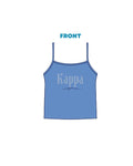 H3G-2738 - Dartmouth College - Sorority Strappy Tank- Rhinestones