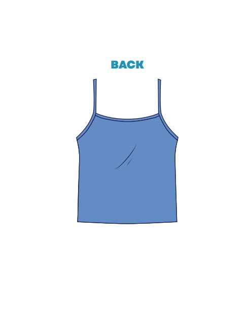 H3G-2738 - Dartmouth College - Sorority Strappy Tank- Rhinestones