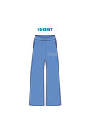 H3G-2738 - Dartmouth College - Sorority Wide Leg Sweatpants - Rhinestones