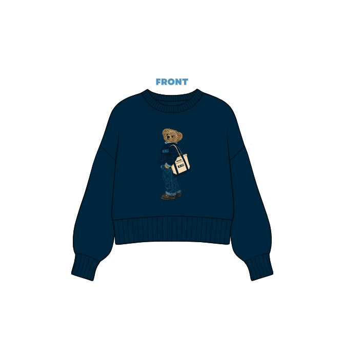 H3G-2738 - Dartmouth College - Sorority CREWNECK KNIT SWEATER -  Flat embroidery