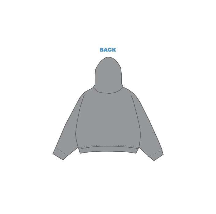 H3G-2738 - Dartmouth College - Sorority Hoodie (Grey)-Applique Embroidery + Sublimated Hood Lining