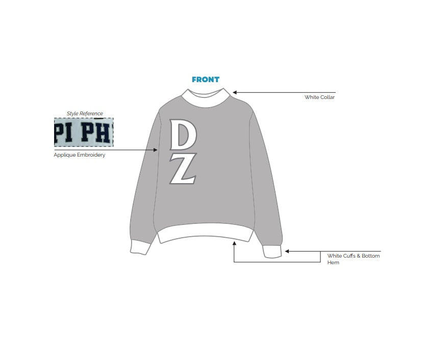 H3G-2851 - University of Georgia - Delta Zeta Mockneck