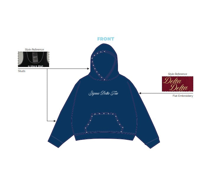 H3G-2966 - Kent State University - Sigma Delta Tau Hoodie