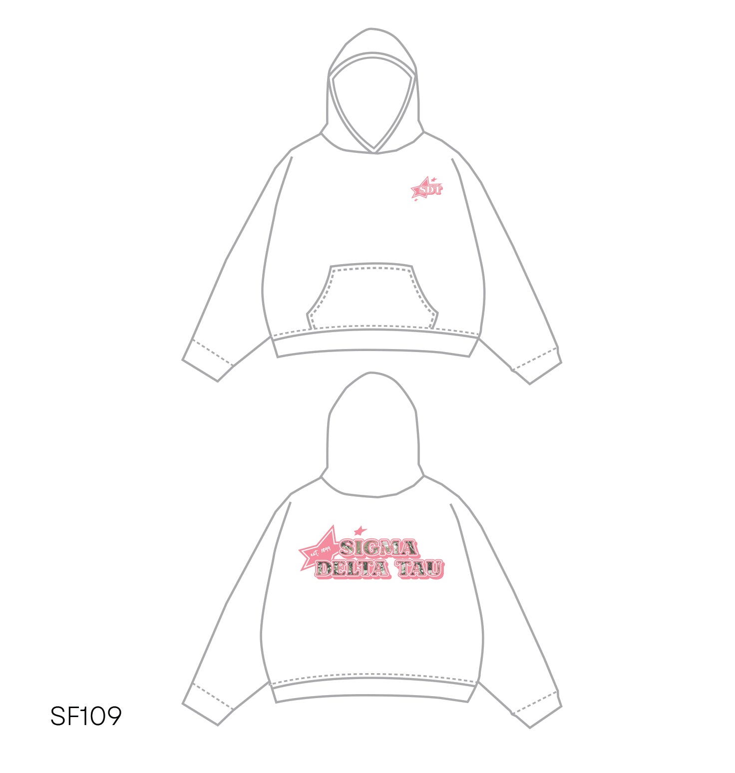 SF019 White Hoodie