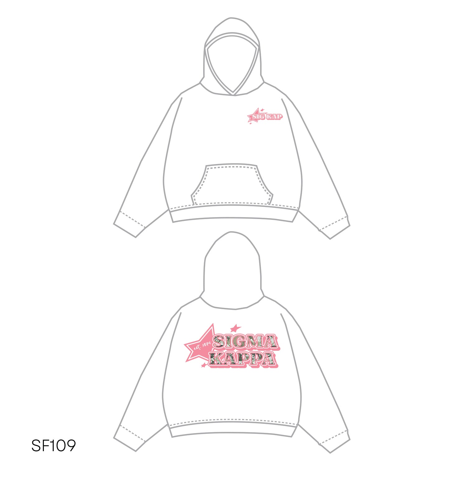 SF019 White Hoodie