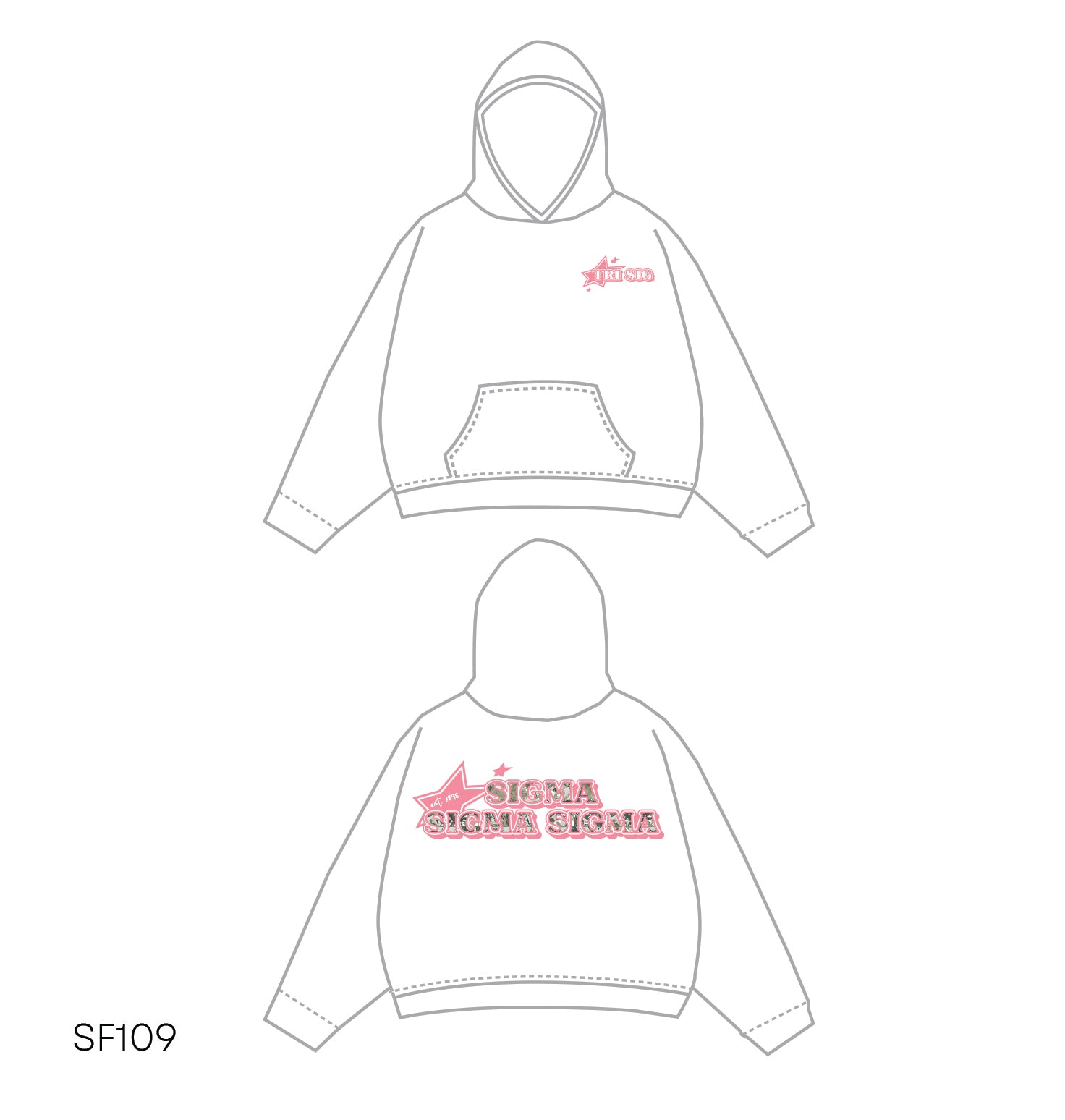 SF019 White Hoodie