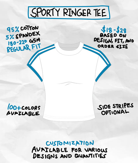 SPORTY RINGER TEE