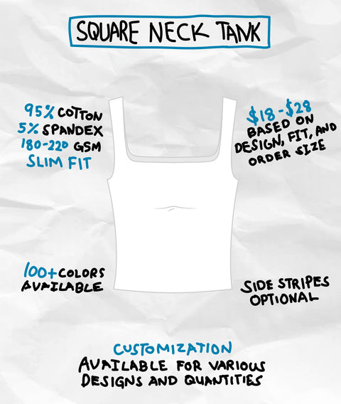 SQUARE NECK TANK