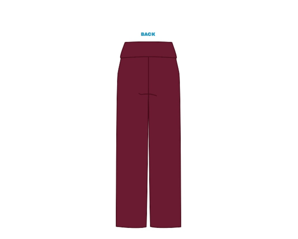 H3G-1847-Indiana University Bloomington-Sigma Kappa- FOLD OVER WIDE LEG PANTS
