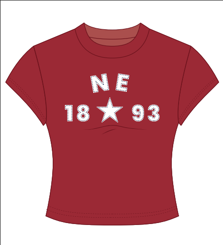 University of Nebraska at Omaha - Alpha Xi Delta Red Baby Tee