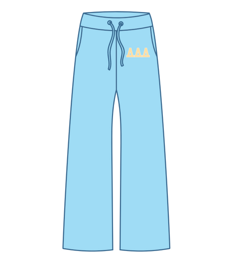 HG-0425 - University of Mississippi - Delta Delta Delta Baby Blue Pants