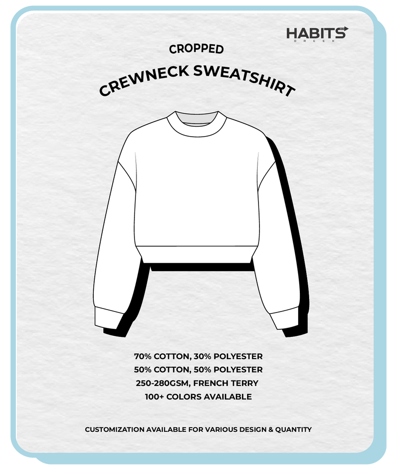CROPPED CREWNECK SWEATSHIRT