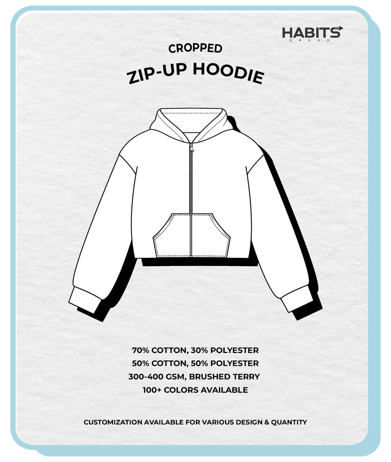 ZIP-UP HOODIE (CROPPED)