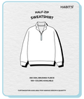 HALF ZIP SWEATSHIRT