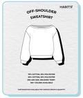 OFF-SHOULDER SWEATSHIRT