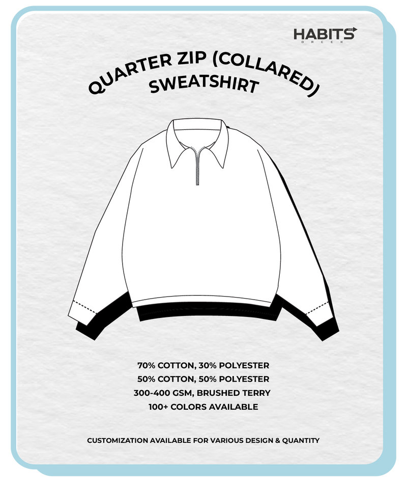 QUARTER ZIP WITH COLLAR
