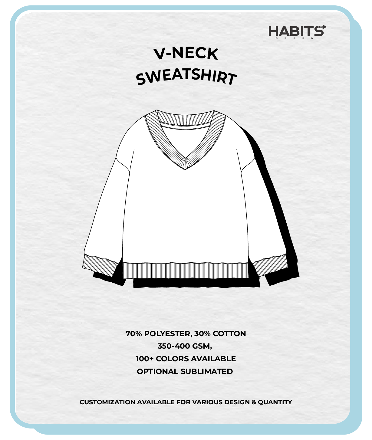 V-NECK SWEATSHIRT