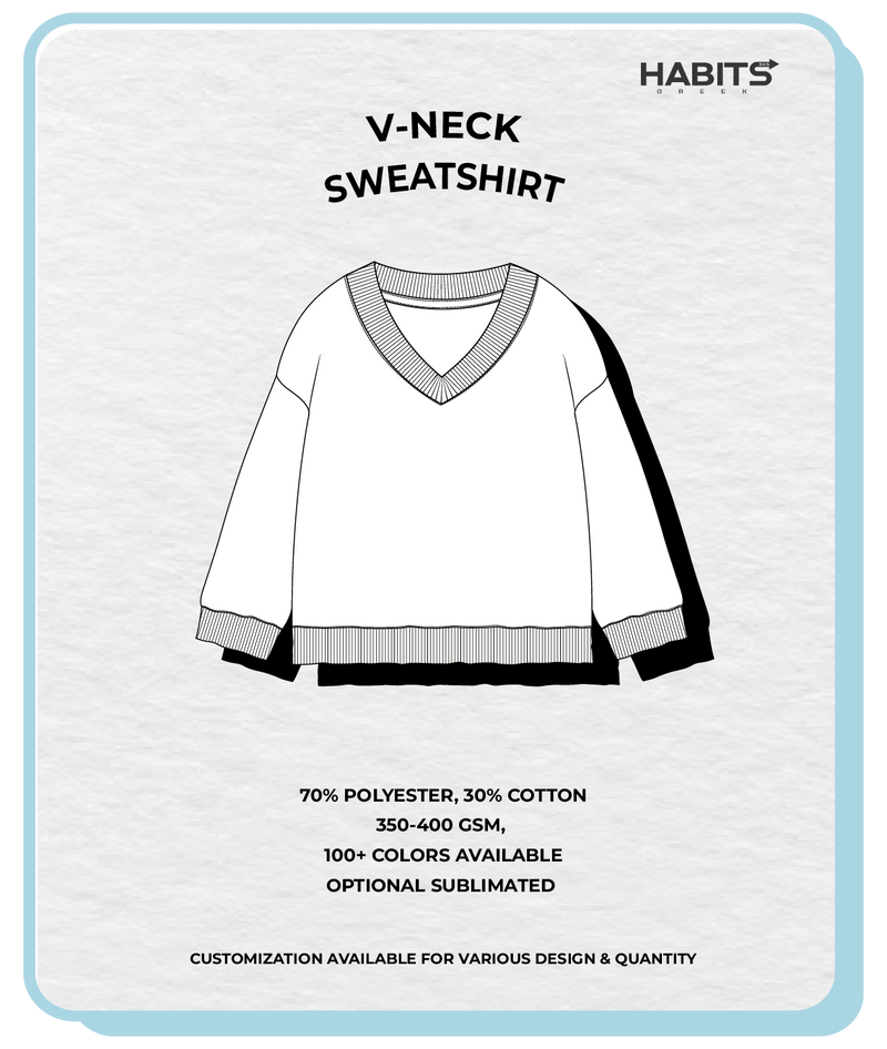 V-NECK SWEATSHIRT