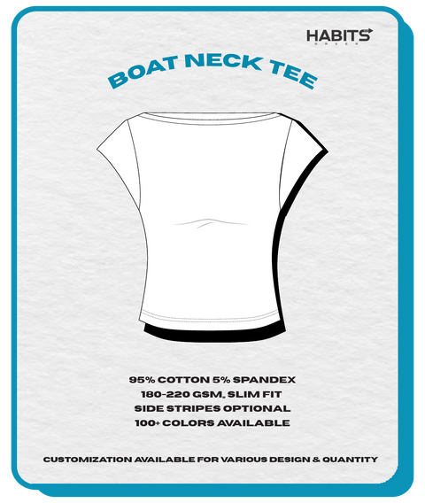 BOAT NECK TEE