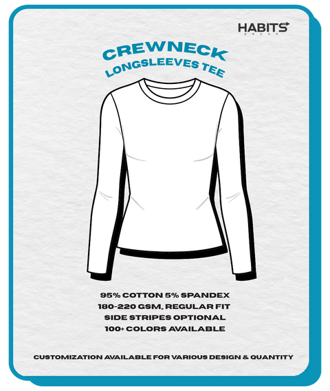 CREW NECK LONG SLEEVES BABY TEE