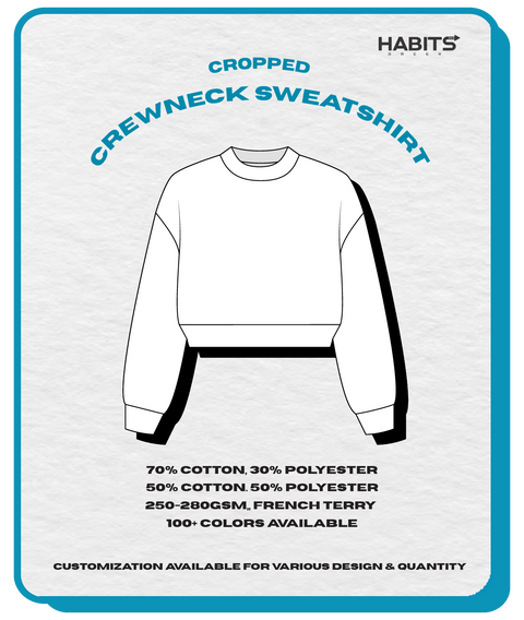 CROPPED CREWNECK SWEATSHIRT
