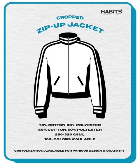 ZIP-UP CROPPED JACKET