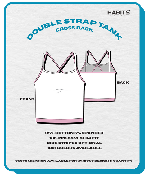 DOUBLE STRAP TANK CROSS BACK