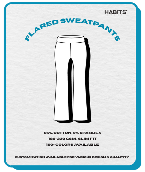 FLARED SWEATPANTS