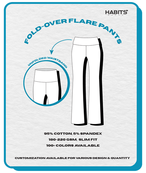 FOLD-OVER FLARE PANTS