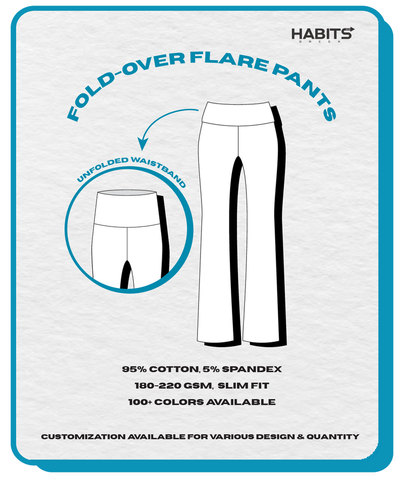FOLD-OVER FLARE PANTS
